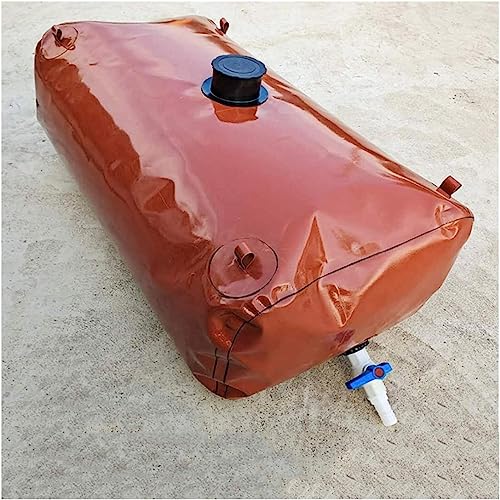 Wasserspeicher, Polyethylen-Wasseraufbewahrungsbeutel und Blase mit Wasserhahn, Braun, 120–2184 l(350L/1 * 0.7 * 0.5M) von BTYQKZVPM