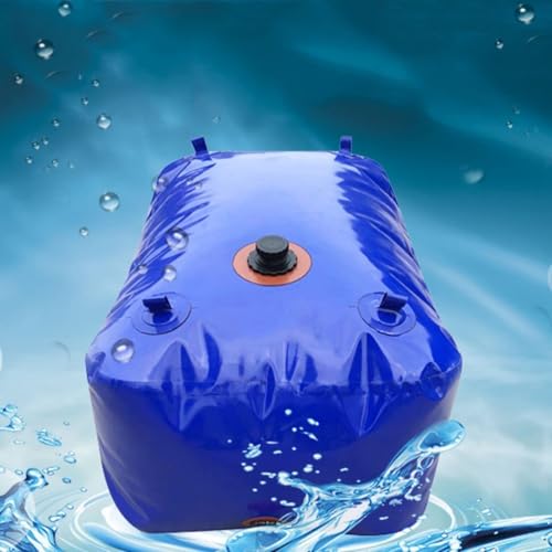 Wasserspeicher, Wasseraufbewahrungstasche mit Wasserhahn for Campinggarten, Blau, mehrere Größen(1.25x0.9x0.5 m/500L/132 g) von BTYQKZVPM