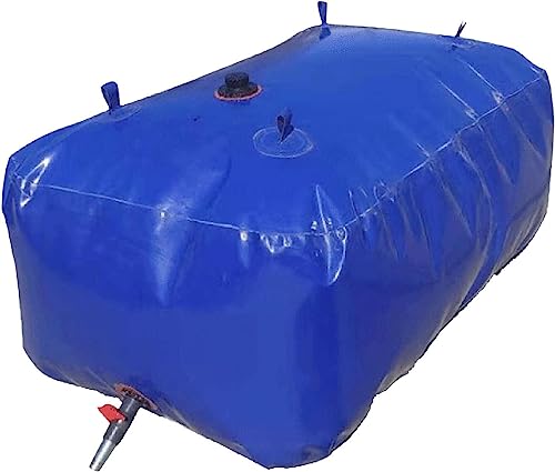 Wasserspeicher, Zusammenklappbare Wasserspeicherblase, faltbarer Wasserbeutel mit Wasserhahn, blau, mehrere Größen (400 l – 5000 l)(1000L) von BTYQKZVPM