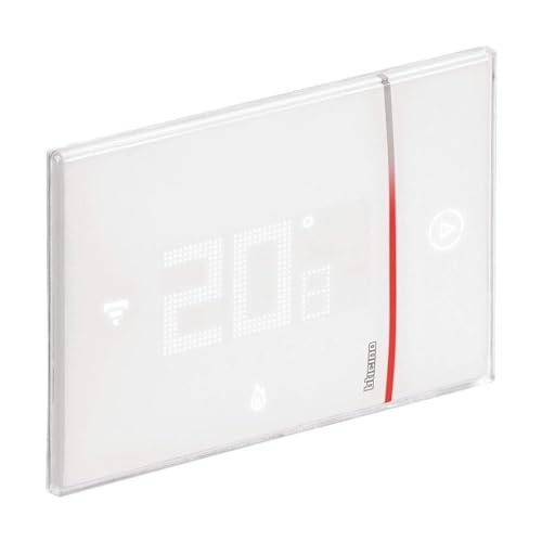 BTICINO, Vernetztes Thermostat, WLAN-Schnittstelle, Booster-Funktion, Temperatursteuerung programmierbar, Integration v. Heizkörperventilen, Temperaturbereich 5 Grad - 40 Grad, Unterputz, 250V, XW8002 von Bticino