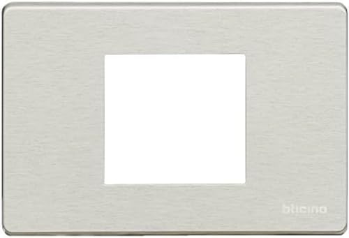 Bticino 503/23 a Plaque 2 Sitzer, Bronze, Silber, 503/23A/X von Bticino