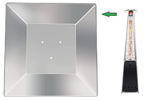 BU-KO Universaler 4-seitiger Hitzeschild-Reflektor-Ersatz für Pyramid Gas-Terrassenheizstrahler 11 cm von BU-KO