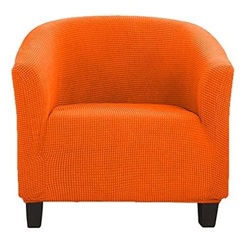 BUAOGDVG Abnehmbarer und waschbarer Jacquard-Bezug for rutschfeste Clubsessel, Cocktailsessel-Schonbezüge for Theke, Wohnzimmer, Rezeption(Arancia) von BUAOGDVG