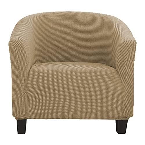 BUAOGDVG Abnehmbarer und waschbarer Jacquard-Bezug for rutschfeste Clubsessel, Cocktailsessel-Schonbezüge for Theke, Wohnzimmer, Rezeption(Colore Sabbia) von BUAOGDVG