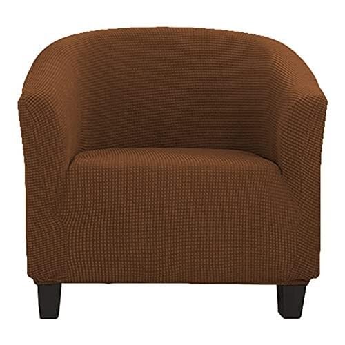 BUAOGDVG Abnehmbarer und waschbarer Jacquard-Bezug for rutschfeste Clubsessel, Cocktailsessel-Schonbezüge for Theke, Wohnzimmer, Rezeption(Marrone) von BUAOGDVG