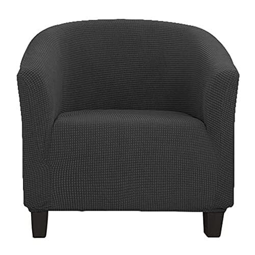 BUAOGDVG Abnehmbarer und waschbarer Jacquard-Bezug for rutschfeste Clubsessel, Cocktailsessel-Schonbezüge for Theke, Wohnzimmer, Rezeption(Nero) von BUAOGDVG