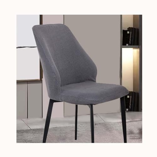 BUAOGDVG Skandinavische Stretch-Stuhlhussen, 4er-/6er-/2er-Set, unregelmäßig gebogen, Schutzbezug for Esszimmerstühle, armlose Stuhlhussen for Küche und Restaurant(J,1pcs) von BUAOGDVG