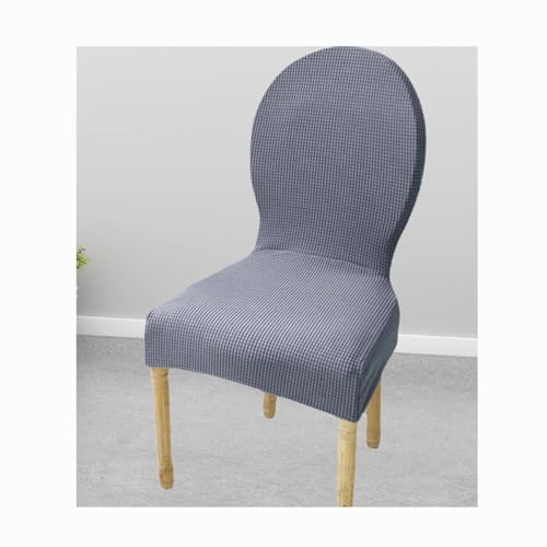 BUAOGDVG Stretch-Stuhlhussen mit runder Rückenlehne, 2er-/4er- oder 6er-Set, Schutzbezug for Esszimmerstühle, Moderne Stuhlhussen for die Dekoration von Restaurants und Küchen(I,4PCS) von BUAOGDVG
