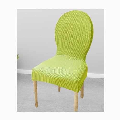 BUAOGDVG Stretch-Stuhlhussen mit runder Rückenlehne, 2er-/4er- oder 6er-Set, Schutzbezug for Esszimmerstühle, Moderne Stuhlhussen for die Dekoration von Restaurants und Küchen(Y,4PCS) von BUAOGDVG