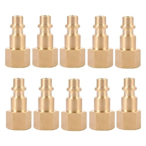 10 PCs 1/4-Zoll Npt Messing Weibchen Luftschlauch Schnellverbindungsadapter Werkzeug Kompressor Anpassung Weiblicher Messing Steckanschluss Kompressor Anpassungskoppler 10 PCs 1/4-Zoll Npt Messing Weibchen Luftschlauch Schnellverbindungsadapter Werkzeug Kompressor Anpassung Weiblicher Messing Steckanschluss Kompressor Anpassungskoppler von BUBEFSKD