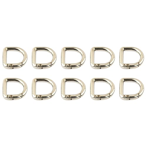 10 PCs Metall Schlüsselrissschnallen Klemme Klemmen Feder D Rings Hooks Hardware Zubehör 10 PCs Metall Schlüsselrissschnallen Klemme Klemmen Feder D Rings Hooks Hardware Zubehör von BUBEFSKD