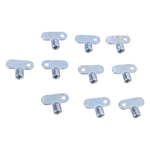 10 Pcs Kühlerableitungsventile Quadratschlüssel Wasserhahnklampenblutentlüftungswerkzeuge Zentralheizungswerkzeug Dauerventile von BUBEFSKD