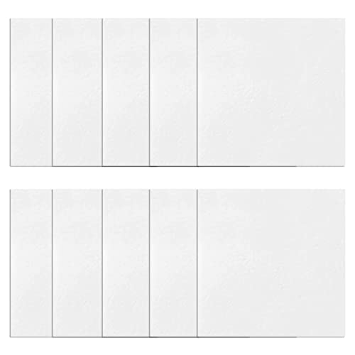 10 Stcs Mikrowellenofen Glasfaser Papier Keramikfaser Heiße Schmelze Weiße Quadratfutter 7 Cm Quadratische Futterpapier von BUBEFSKD