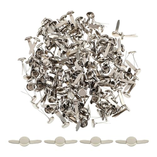 100 Pcs Brads Muster Clips Metallpapier Verschlüsse Splitstifte Runde Kopfklammern Für Schulpraxen Clip Brads von BUBEFSKD