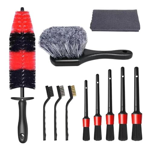 11pcs Autoradreinigung Pinsel Kit Pinsel Reifen Waschdetail Waschradreinigungswerkzeug 11pcs Autoradreinigung Pinsel Kit Pinsel Reifen Waschdetail Waschradreinigungswerkzeug von BUBEFSKD