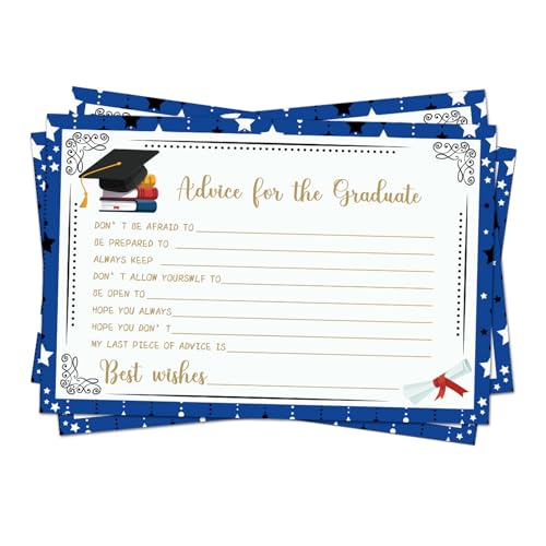16/24PCS Abschlusswünsche Beratungskarten 6x4inch Wünsche Karten Für Absolventen Der Schulparty Supplies Abschlussfeier Doppelseitiges Papier von BUBEFSKD