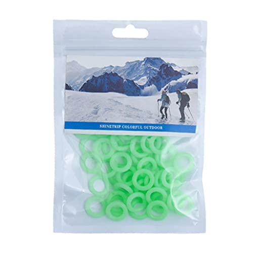 20/50pcs/Pack Fluoreszierende Zeltringe Leuchtend O Förmiges Silikon Zelt Nagelring Fangstab Nachtlicht Outdoor Campingzelte Accessoires Leuchtend von BUBEFSKD
