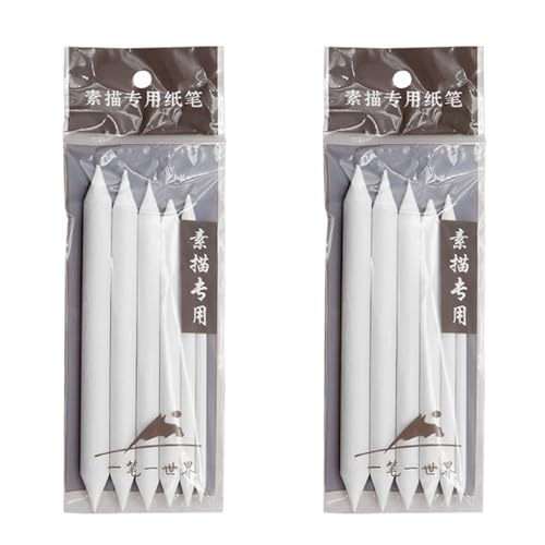3/6pcs Künstler Mischen Stumpf Und Tortillion Art Blender Set Sandpaper Bleistiftschärfer Für Schüler Skizzieren Zeichnung Für Kunststudios Und Klassenzimmer Eraser Bleistift von BUBEFSKD