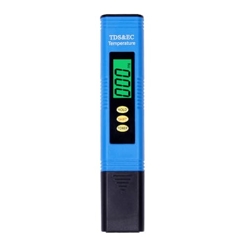 3 In 1 Wasserqualität Digitaler Tester Mit Hintergrundbeleuchtung EC TEMP Messgerät Mehrzweckanalysator Monitor Für Aquarium Analysator Monitor Qualität Digitales EC TEMP Testmesser Mit von BUBEFSKD