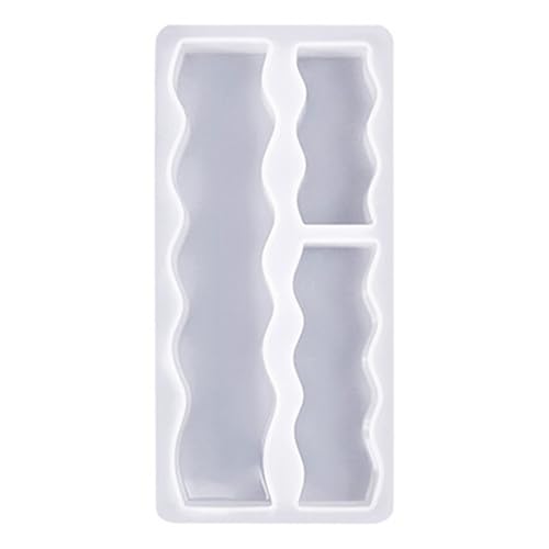 3-in-1-Kerzenformen Langes Wellen/Herz Zum Backen Von Seife Backdiy Craft Valentines Geschenk Wohnheimdekorationen von BUBEFSKD