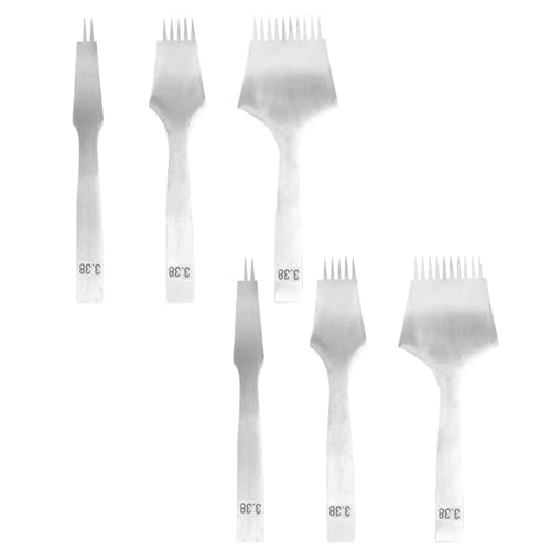 3pcs Lederstaffel Tool Round Loch Mit 2/5/10 Zinken; 2 7/3.0/.38/.85 Mm Schnürstich Leder Loch 3pcs Lederstaffel Tool Round Loch Mit 2/5/10 Zinken; 2 7/3.0/.38/.85 Mm Schnürstich Leder Loch von BUBEFSKD