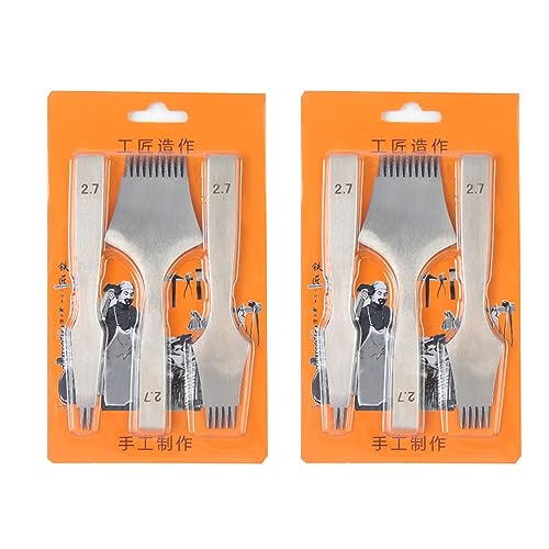 3pcs Lederstaffel Tool Round Loch Mit 2/5/10 Zinken; 2 7/3.0/.38/.85 Mm Schnürstich Leder Loch 3pcs Lederstaffel Tool Round Loch Mit 2/5/10 Zinken; 2 7/3.0/.38/.85 Mm Schnürstich Leder Loch von BUBEFSKD