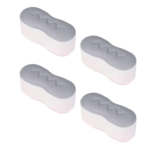 4PCS ABS Toilettenabdeckung Abstandshalte Schnellinstallation Design Nonslip Sitz Deckel Stoßstange Haushaltsnutzung Nonslip Sitzpolster von BUBEFSKD