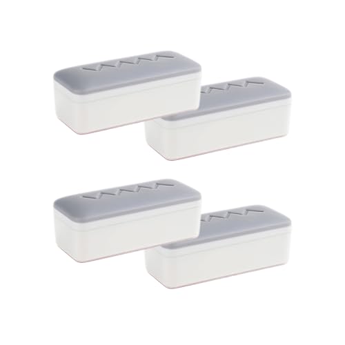 4PCS ABS Toilettenabdeckung Abstandshalte Schnellinstallation Design Nonslip Sitz Deckel Stoßstange Haushaltsnutzung Nonslip Sitzpolster von BUBEFSKD