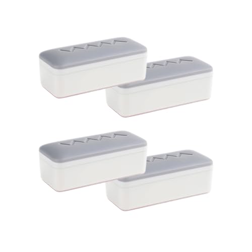 4PCS ABS Toilettenabdeckung Abstandshalte Schnellinstallation Design Nonslip Sitz Deckel Stoßstange Haushaltsnutzung Nonslip Sitzpolster von BUBEFSKD