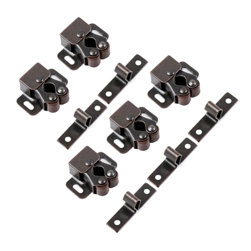 5 Pcs Türfängerdouble Roller Closet Fang Mit Schrauben Langlebiger Schrankschrank Türfänge Für Hausmöbel Langlebige Einfache Installation von BUBEFSKD