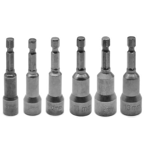 6 Ppc Sechskant Sockelhülsendüsen Nuss Treiber Set Power Treiberschraubendreher Bit Drill Bit Für Holzbearbeitungs Hülle Düsen von BUBEFSKD