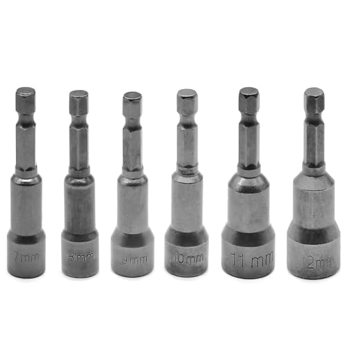 6 Ppc Sechskant Sockelhülsendüsen Nuss Treiber Set Power Treiberschraubendreher Bit Drill Bit Für Holzbearbeitungs Hülle Düsen von BUBEFSKD