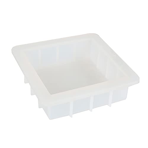 BUBEFSKD 6 Zoll Quadrat Silikonform Wachs Schmelze Polymer Aromatherapie Herstellung Handgemachtes Cupcake Schokoladenhandwerk Make Schimmel Silikonform Für Kerzenwachsschmelze von BUBEFSKD