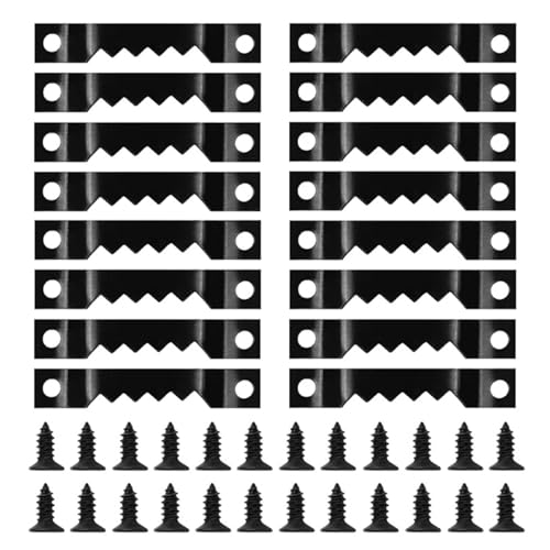 60pcs Metall Zerrationsbilder Mit Schrauben Hängen Lösung Zum Hängenden Holzrahmen Gemälde Uhr von BUBEFSKD