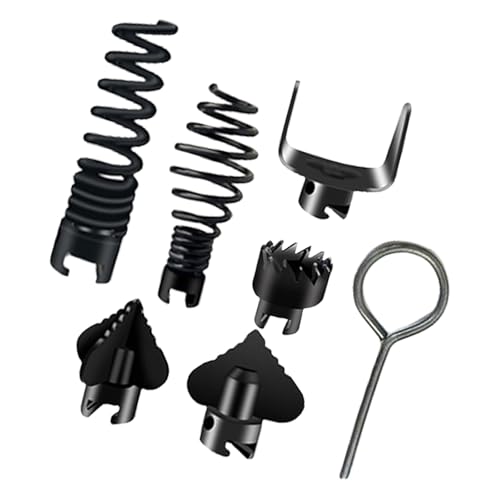 7 Piece Drain Cleaner Kombinationschneiderkopföffner Set Mit Korrosionsbeständigen Für Letzte Performances Entblocker Kit von BUBEFSKD