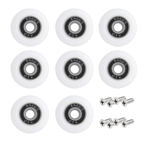 8pcs Glatte Schiebetür Rollen Zuverlässig Und Bequemer Nylon Duschtür Roller Rad Set Einfache Installation Badezimmer Gleit 8pcs Glatte Schiebetür Rollen Zuverlässig Und Bequemer Nylon Duschtür Roller Rad Set Einfache Installation Badezimmer Gleit von BUBEFSKD