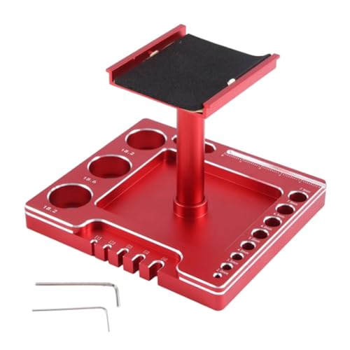 Aluminium Fernbedienungssteuerauto Arbeitsplatz Reparaturwerkzeug Für TRX4M SCX24 FCX24 1/14 /16/18/200 CRAWLERS LKW Auto Reparaturarbeitsständer Kit Kit von BUBEFSKD