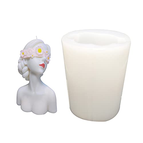 Augen Geschlossenes Mädchen/Blindbund Silikonform Harz Epoxy Handwerk Polymertonhandwerk Ornament Schmuck Herstellung Werkzeug Formen Harz von BUBEFSKD