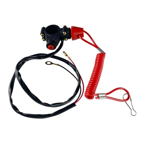 Außenbordmotor Dringung Notfall Stop Switch Geschlossener Sicherheitsschaltknopf Für 2-Takt Taschen Dirt Fahrrad ATV Momentanschalter LED Messer Old School An Außenbordmotor Dringung Notfall Stop Switch Geschlossener Sicherheitsschaltknopf Für 2-Takt Taschen Dirt Fahrrad ATV Momentanschalter LED Messer Old School An von BUBEFSKD
