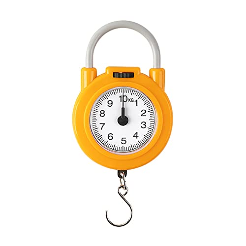 BUBEFSKD 10 Kg Tragbare Hängende ABS Kunststoff Skala Fischereihaken Wiegen Küchenhaken Gepäck Mit Waage Skala 2 Farben Leichtes Lebensmittel von BUBEFSKD