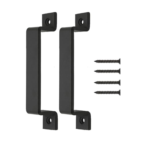 BUBEFSKD 2/4pcs Schwarzer Scheunentürgriff Kleiderschrank Schrank Zieh Eisen Schiebed von BUBEFSKD