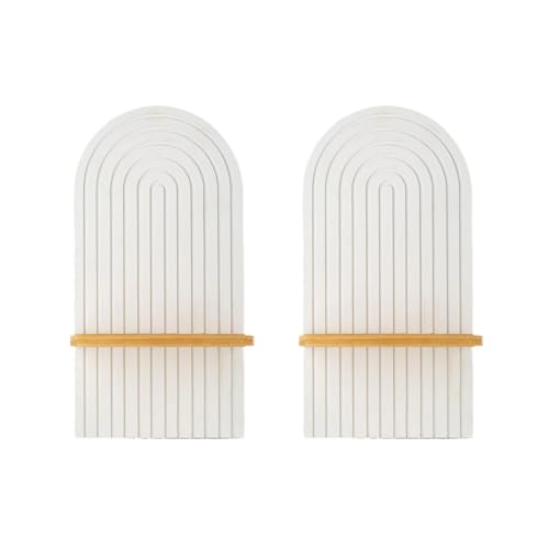 BUBEFSKD 2 Piece Holzwandregal Schwimmende Regale Home Decors Pflanzenausstellungsständer Hängende Für Wohnzimmer Schlafzimmer Dekoration Wand Dekore von BUBEFSKD