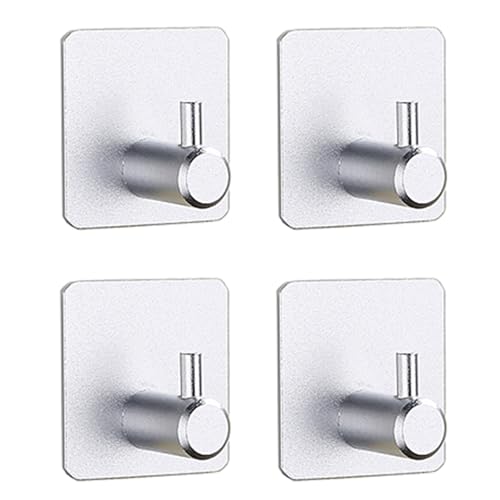 BUBEFSKD 4pieces Heavy Duty Sticky Hooks Wandbügel Für Küchenbad Selbstkleber Hakenstift Auf Mantelhandtuch Wasserdicht von BUBEFSKD