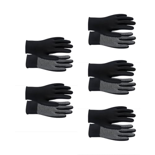 BUBEFSKD 5 Paare Gepunktete Multifunktionale Funktionierende Handschuhe Fahrer Zum Radfahren Mit Atmungsaktivem Nylon Arbeiten Nylonsicherheitschuhe von BUBEFSKD