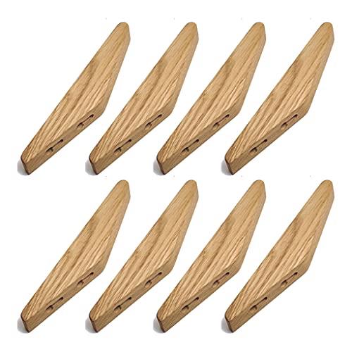 BUBEFSKD 8 Stcs Japanische Natürliche Holzwandwandkleiderkleiderbügelmotter Handtuch Haken Ohrhörer Für Schlüsselhalter Hängende Haken von BUBEFSKD
