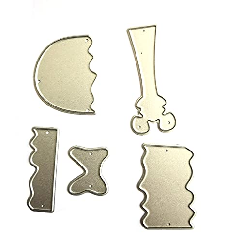 BUBEFSKD Cartoon Eisform Kohlenstoffstahl Schneiden Stanze Scrapbooking Fotoalbum Prägepapierkarten Machen Schablonen Dekorative Karten Kanten Handwerk Accessoires Metall Vorlage Formen von BUBEFSKD