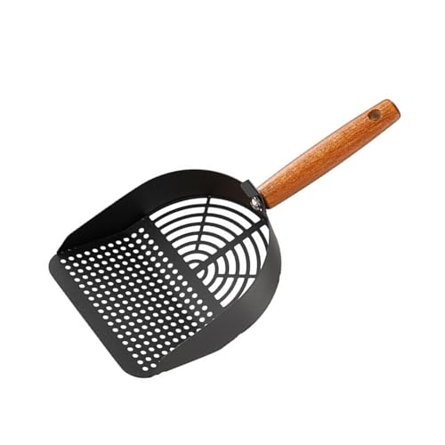 BUBEFSKD Edelstahl Haustierstreu Schaufeln Mit Rostbeständigem Holzgriff Für Einfache Abfallentfernung Und Effiziente Sieben Aus Edelstahl Haustier Müllschaufeln BUBEFSKD Edelstahl Haustierstreu Schaufeln Mit Rostbeständigem Holzgriff Für Einfache Abfallentfernung Und Effiziente Sieben Aus Edelstahl Haustier Müllschaufeln von BUBEFSKD