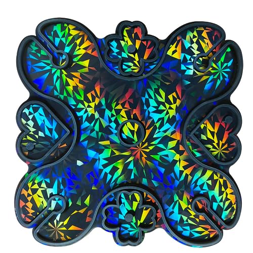 Einzigartige Holographische Rotweinregal Silikonformen Vier Blattkummen Formform Für Glashalter Tablett Epoxidform Schimmel Handwerkskunst Dekoration Dekorative Wirkung von BUBEFSKD