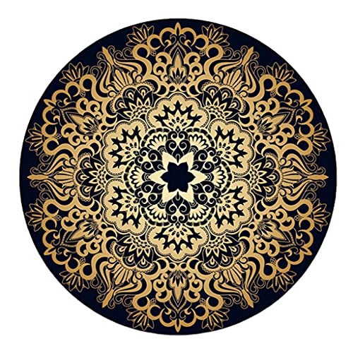 BUBEFSKD Europäische Luxuriöse Runde Fläche Teppichpolster Vintage Blumenabdruck Nachtteppich Nicht Schlupfkreis Bodenmatte Für Wohnzimmer Dekoration Runde Teppichpolster BUBEFSKD Europäische Luxuriöse Runde Fläche Teppichpolster Vintage Blumenabdruck Nachtteppich Nicht Schlupfkreis Bodenmatte Für Wohnzimmer Dekoration Runde Teppichpolster von BUBEFSKD