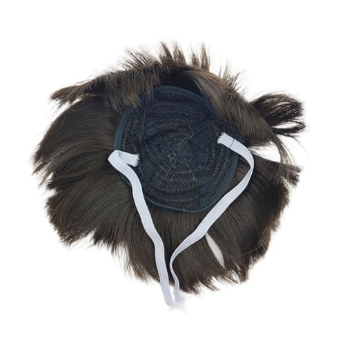 BUBEFSKD Haustier Perücken Gänse Kostüm Haarteil Mit Puff Cut Design Für Festivalveranstaltung Und Social Media Anlass Anleges Kopfstück Haustier Party Kopfstück von BUBEFSKD